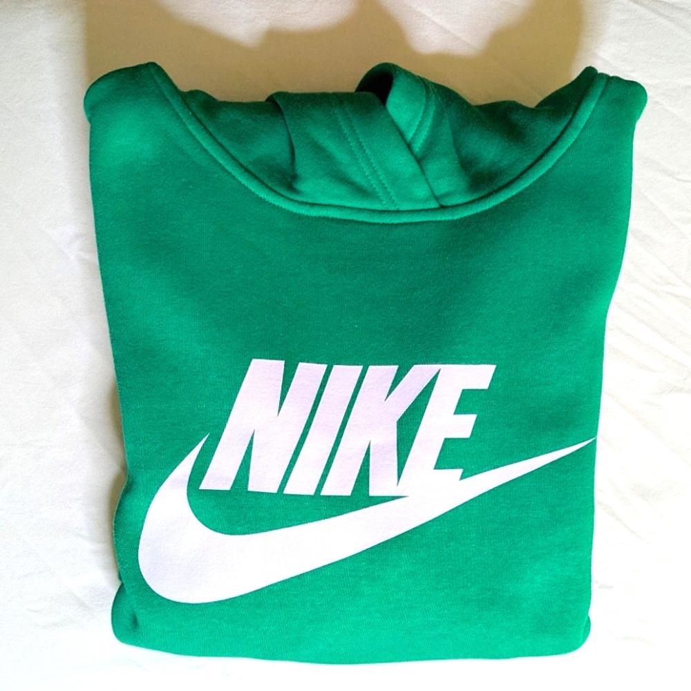 Nike Sweatshirt Hoodie, boys L (10-12), jade green